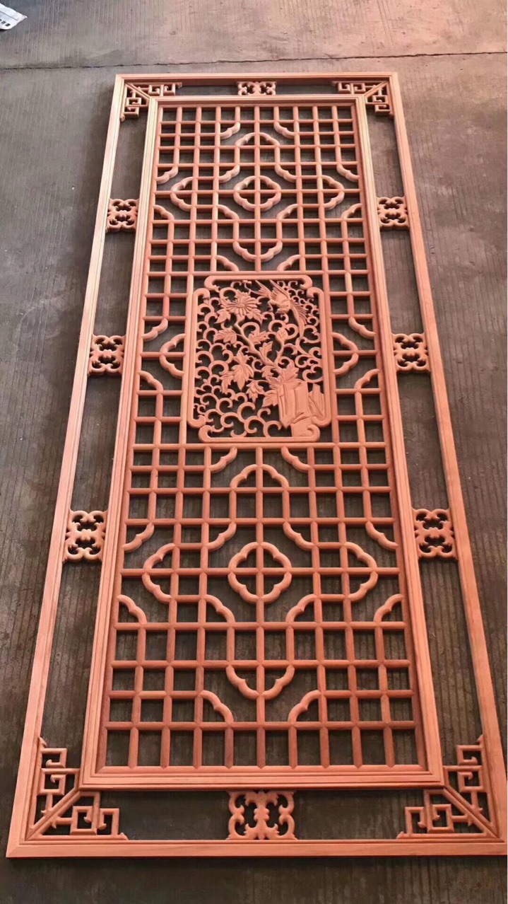 厂家木屏风木花格栅仿古门窗中式屏风隔断玄关电视背景墙装饰木格