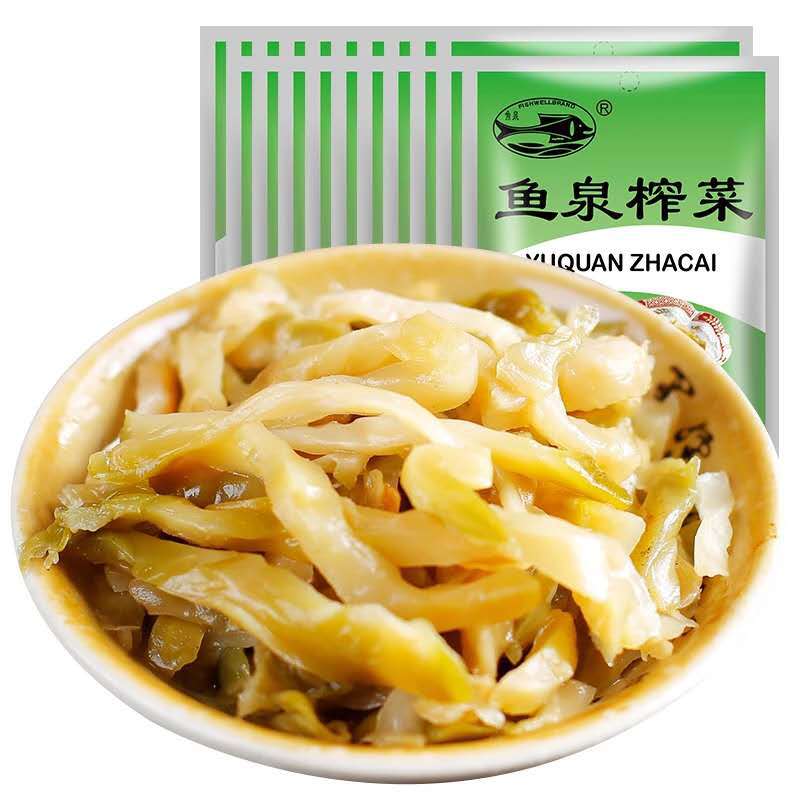 70g鲜香鱼泉榨菜重庆特产开袋即食鲜香嫩脆下饭菜