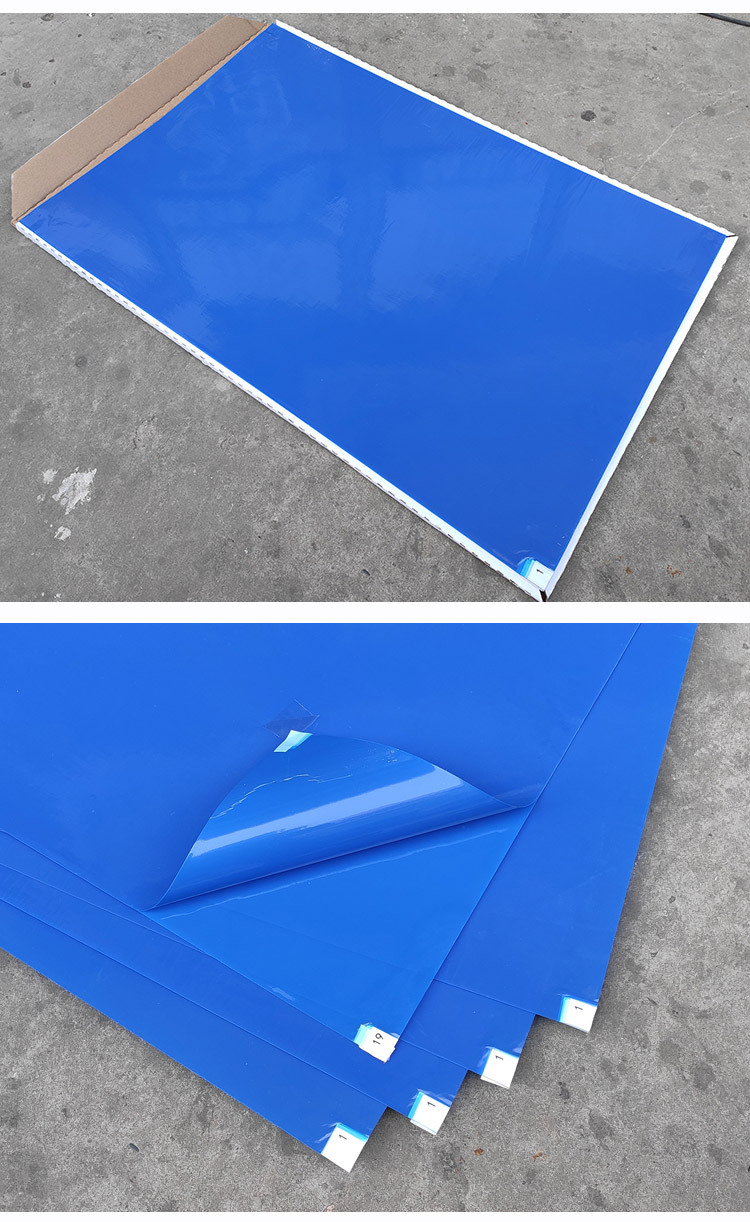 蓝色防静电粘尘垫 无尘室60*90 26*45 24*36 65*115可撕式除尘垫