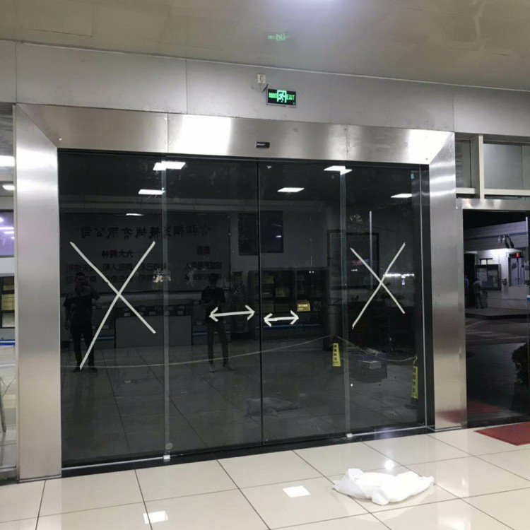 佛山微波感应自动门平移门 不锈钢工艺感应门产品