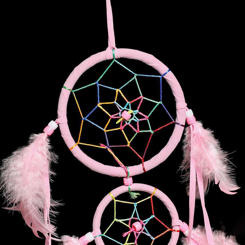 星星捕梦网风铃挂饰纯手工羽毛学生毕业创意生日礼物梦网礼品挂件