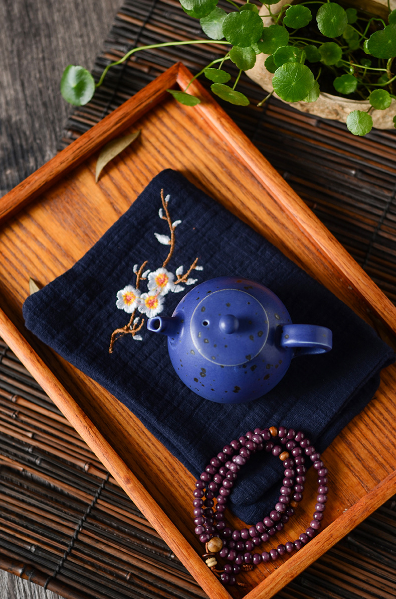 新款大号茶巾吸水加厚茶布茶垫 棉麻加大茶席干泡台茶具配件