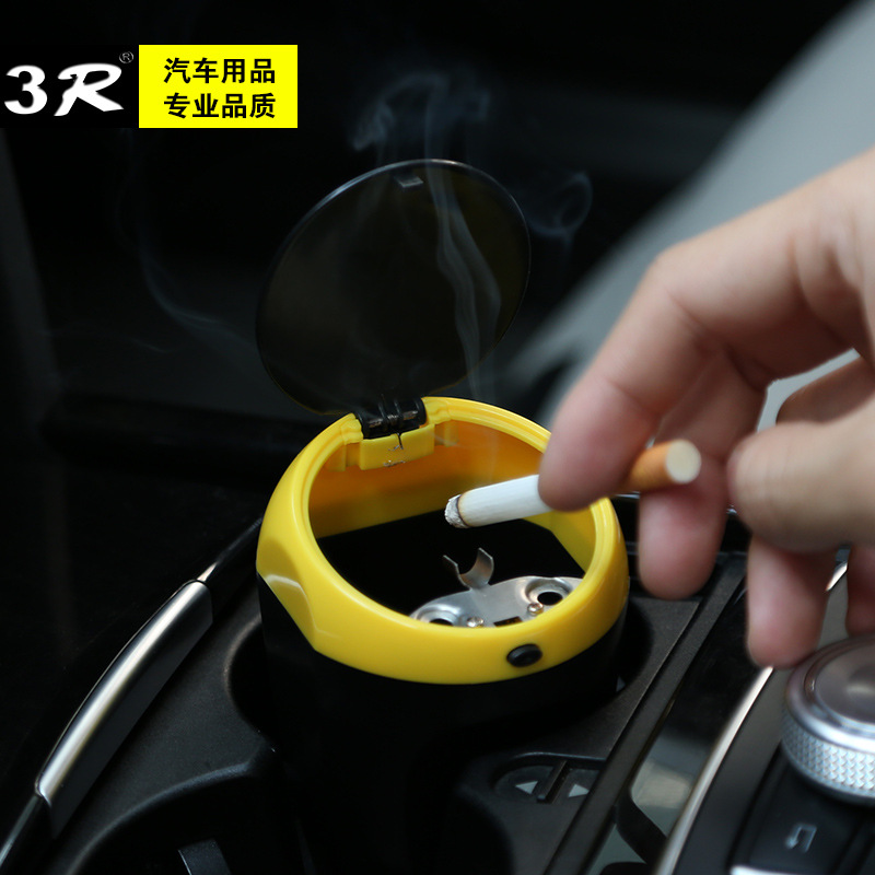 Cross-Border Universal Car Cab Ashtray with Lid Car Ashtray Wholesale Small Volume Easy to Use