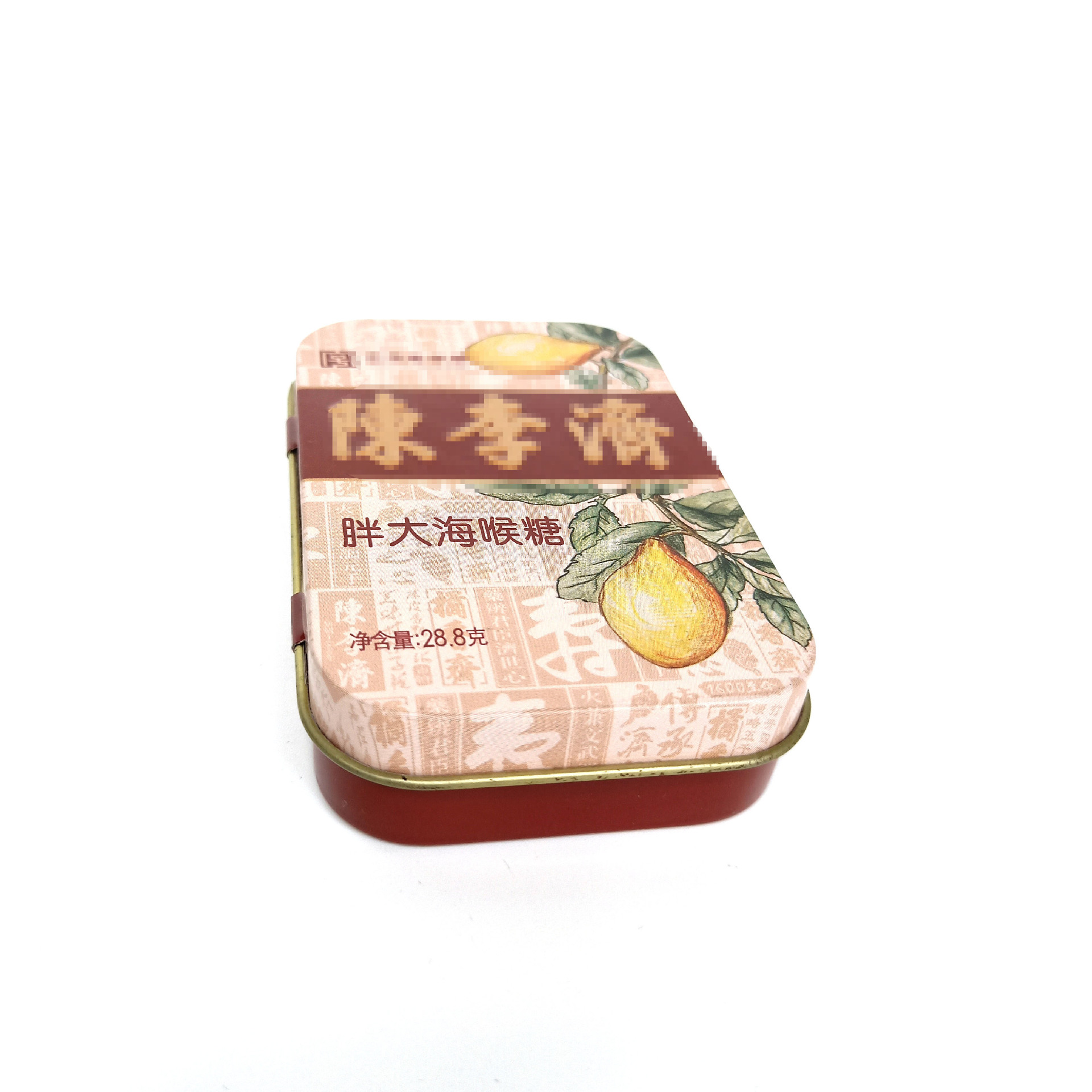 厂家定制润喉糖铁盒 清嗓润喉糖包装盒 生产糖果包装