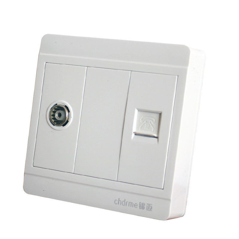 锦迈电气明装弱电墙壁插座面板 mz系列明线电视 电话插座厂家直销