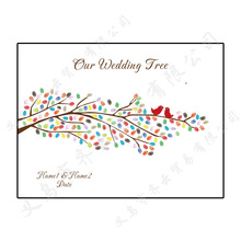 树枝小鸟 婚礼创意指纹DIY签到树  HK018