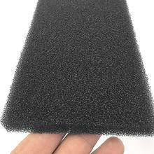 厂家定 制黑色粗细孔水过滤泡沫塑料 网状PU海绵垫 拉力好过水绵