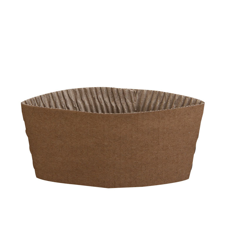 瓦楞纸杯套防烫纸杯套一次性奶茶杯隔热纸杯套咖啡纸杯套订制logo