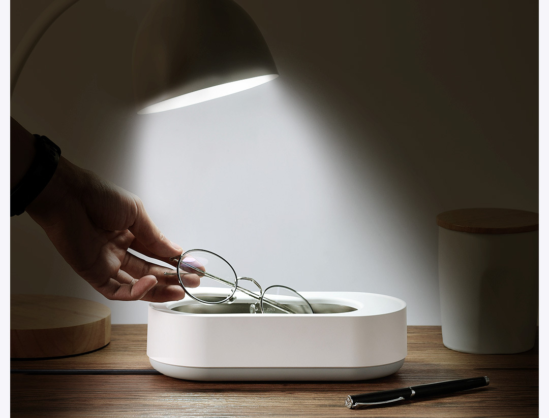 eraclean超声波清洗机家用洗眼镜机小型便携式隐形眼镜清洗器