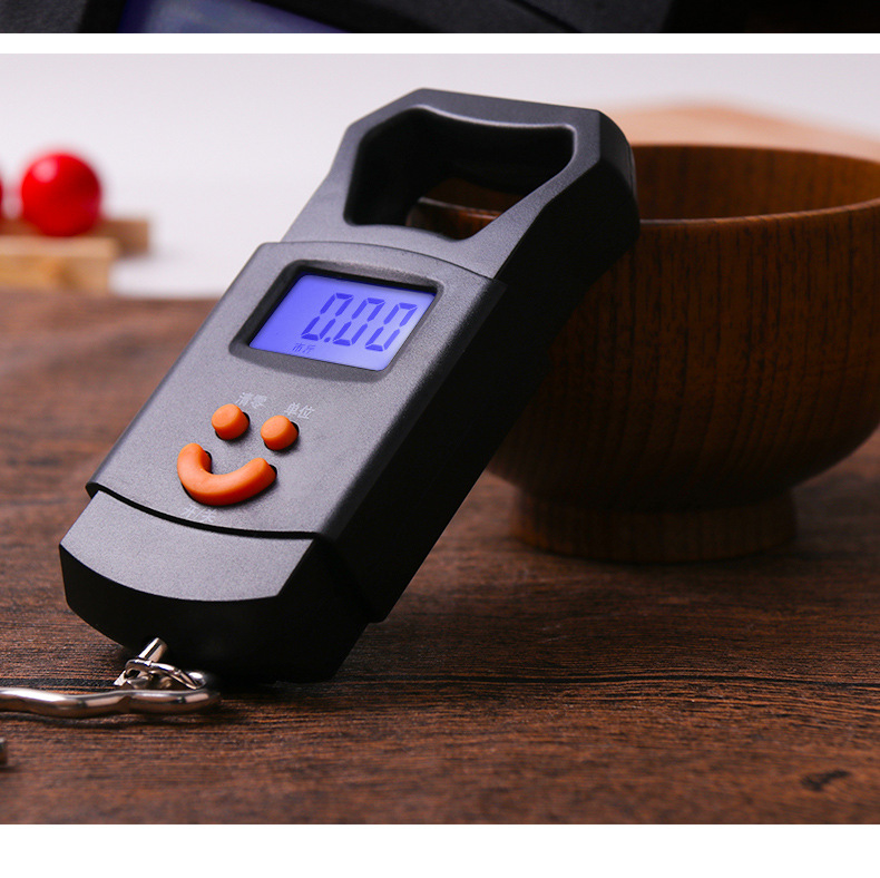 拜杰手提称电子称 挂钩厨房手提电子秤便携式勾称弹簧秤行李秤