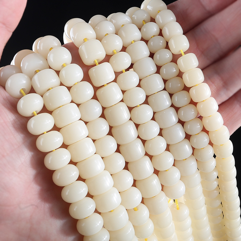 Bodhi Root Manufacturer Direct Sales High Throw White Jade Bodhi Root Bodhi Root Crafts Rosary Bracelet 108 Pieces One Piece Dropshipping