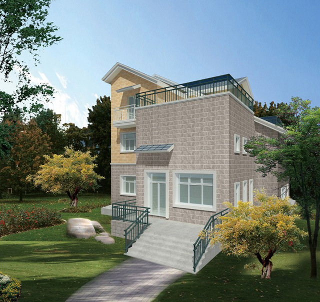 2,精致欧式四层房宇效果图