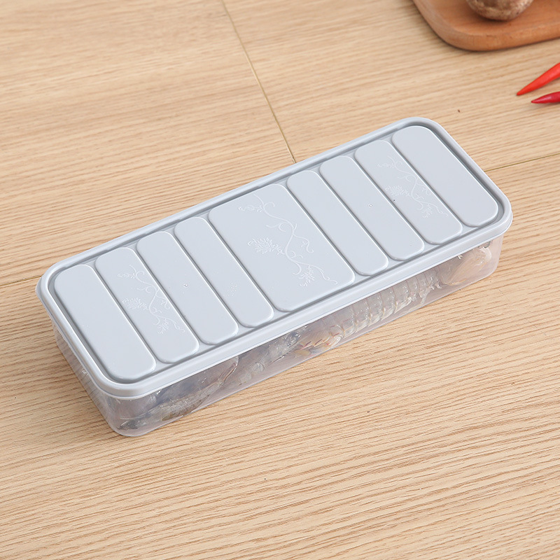 Kitchen Square Refrigerator Crisper Household Plastic Food Sealed Frozen Dumplings Vegetable Box Food Storage Box