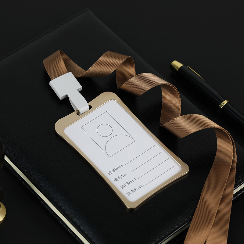 铝合金工号牌高档工作证制作定做吊牌挂牌员工工牌定制胸牌胸卡挂