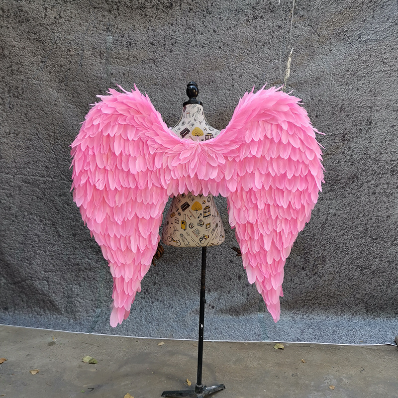 白色粉色网红墙装饰天使翅膀翅膀维密模特道具翅膀服装店铺