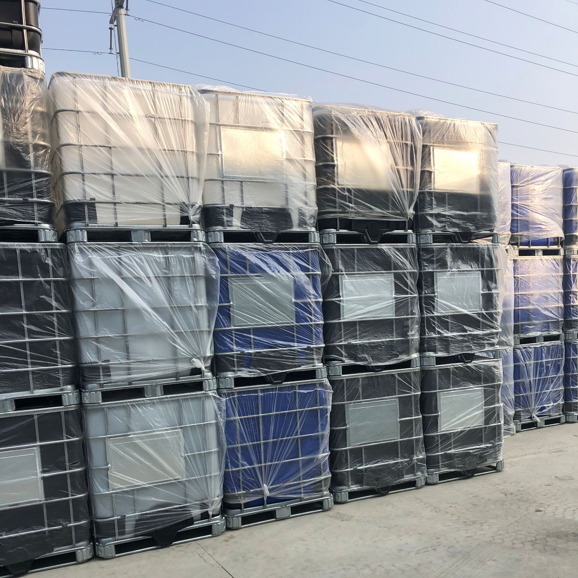 加厚1200l塑料吨桶pe化工桶日化用品包装金属框架 厂家现货销售