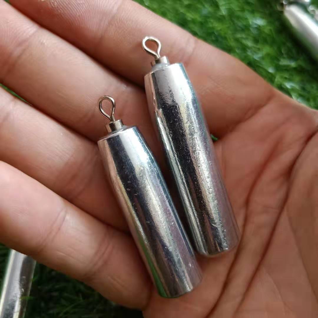 国际标准出口型环保铁坠渔坠钓鱼坠转环柱型水滴型铅坠电镀铁坠