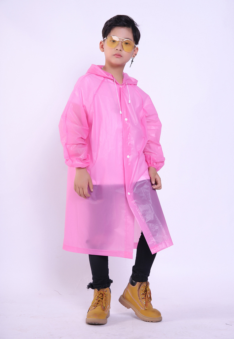 eva环保皮筋收口雨披儿童雨衣男女童雨衣小孩学生雨衣