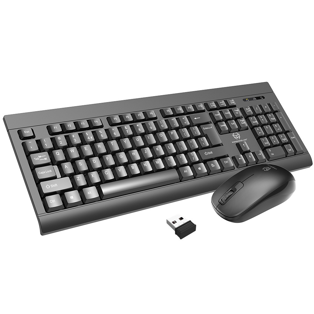 爆款无线键盘金钢甲无线键鼠套装2.4g键盘鼠标套件