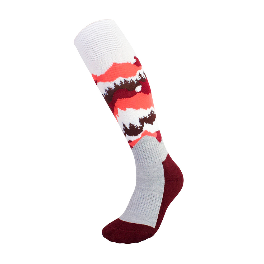 雪袜儿童成人男士女士户外加厚运动滑雪袜毛圈吸汗保暖袜定制批发