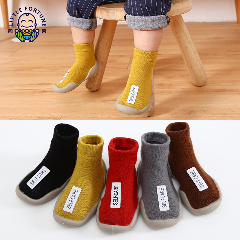 New Baby Toddler Shoes Children Sock Sneakers Soft Bottom for Infants Floor Shoes Cloth Label Childen of Heaver Factory Wholesale