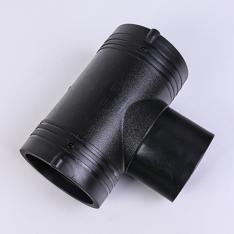 pe电熔正三通高密度聚乙烯给水管件pe电熔管件钢丝网骨架管