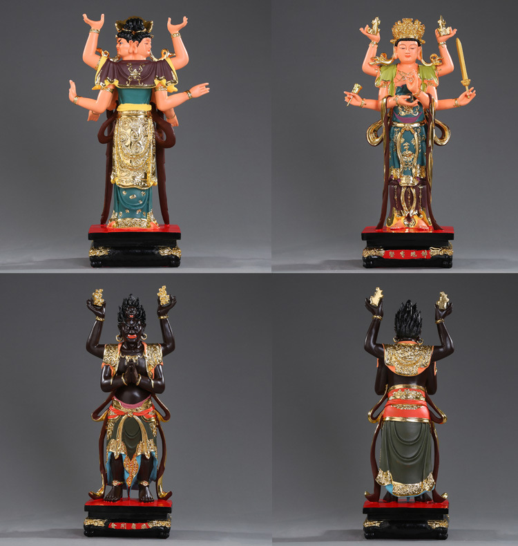 寺庙开光二十四诸天神像24诸天佛像佛教水陆法会24诸天佛19寸48cm