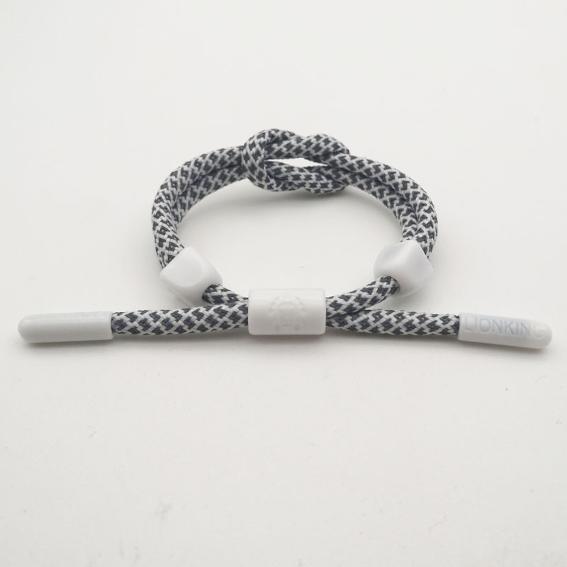 lionking绳结小狮子手链鞋带纯手工编织全息反光情侣一对圆绳手链