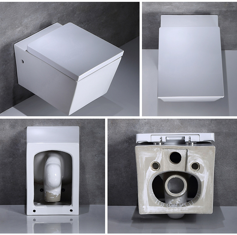 亚色卫浴挂墙式马桶冲水箱蹲厕水箱座便挂便器挂壁式卫生间坐便器