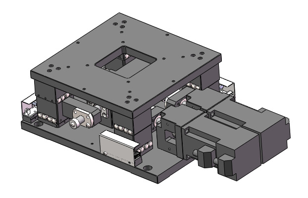 厂家直销 150mmxyy视觉对位平台 uvw相位台 电动三维滑台位移平台