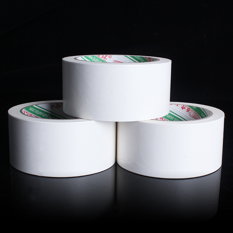 高粘自粘白色牛皮纸胶带批发强力免水牛皮胶带纸封箱胶带印刷logo