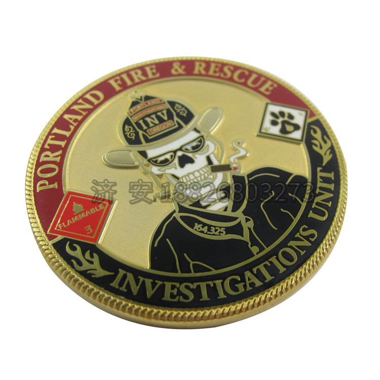 金属徽章纪念币定制 铜币制作 出口日本镀黑镍双面币济安工厂