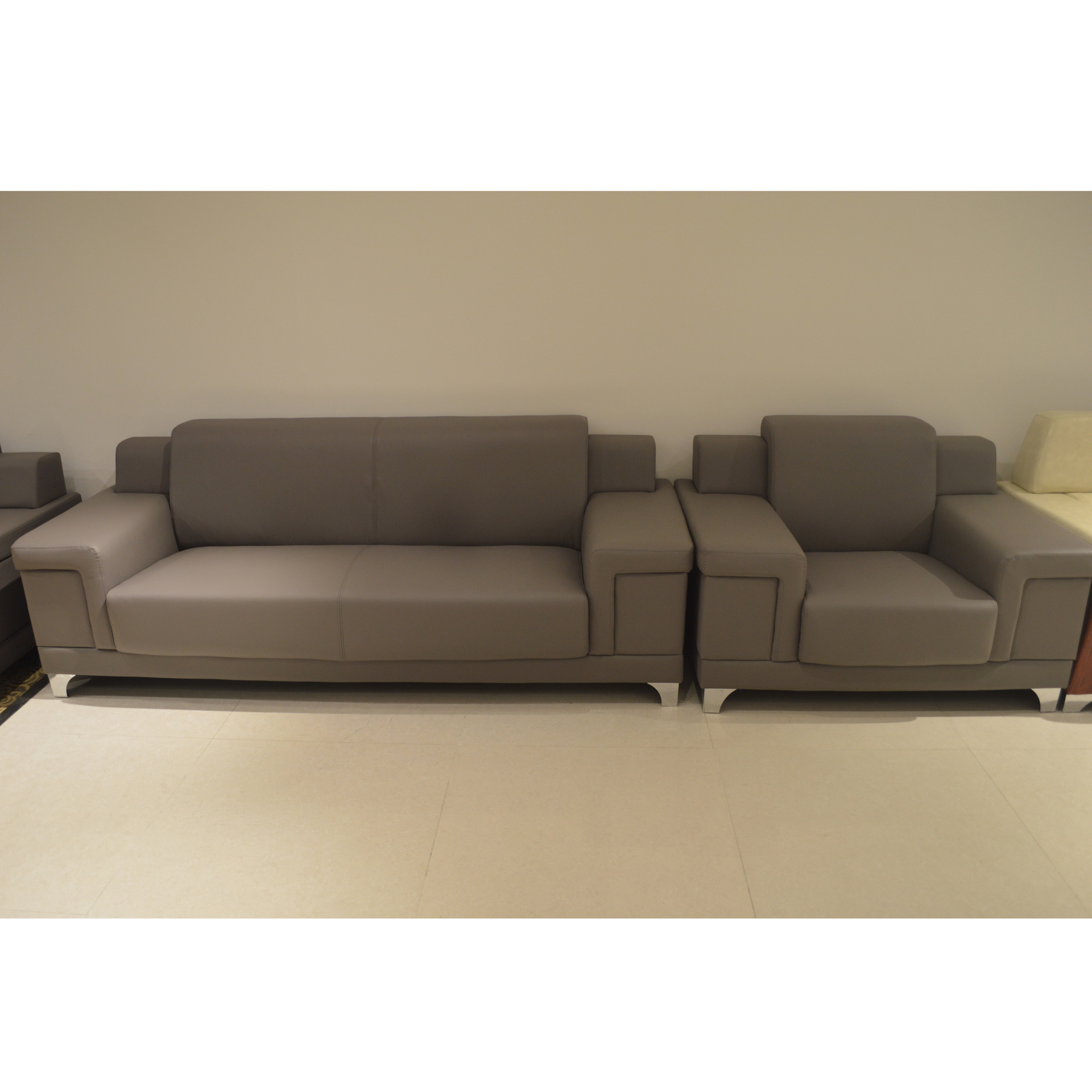 简洁沙发茶几办公室财务室单人出租屋轻奢沙发商务宾馆休闲室小型