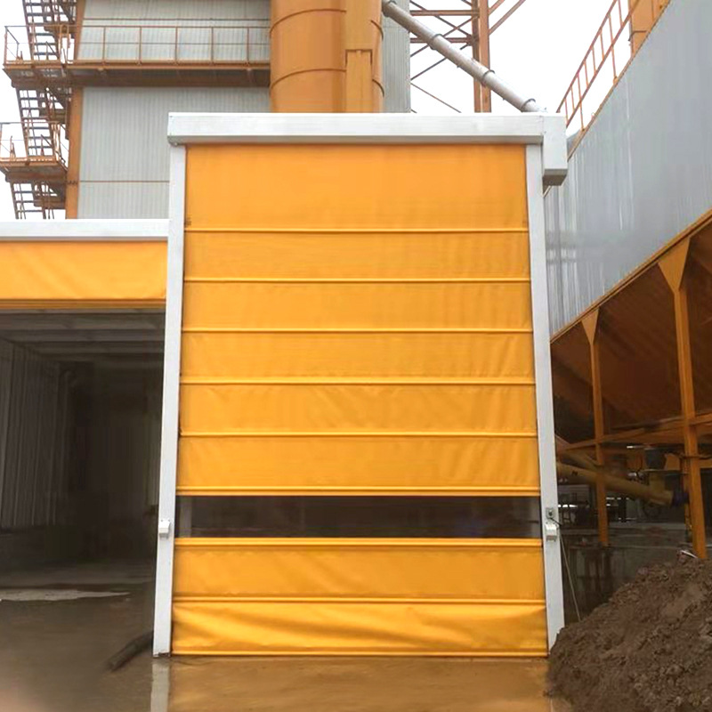 上门安装堆积快速门pvc软布工业快速门卷帘门抗风加强堆积快速门