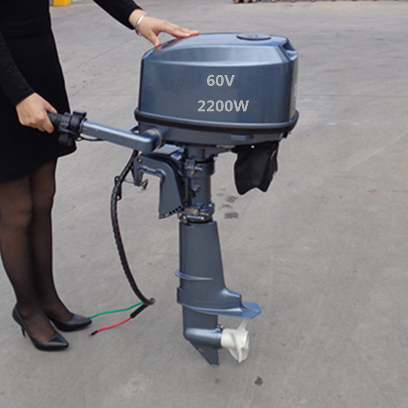 小型电动渔船挂桨机 无刷电动船挂机 无噪音渔船舷尾机价格