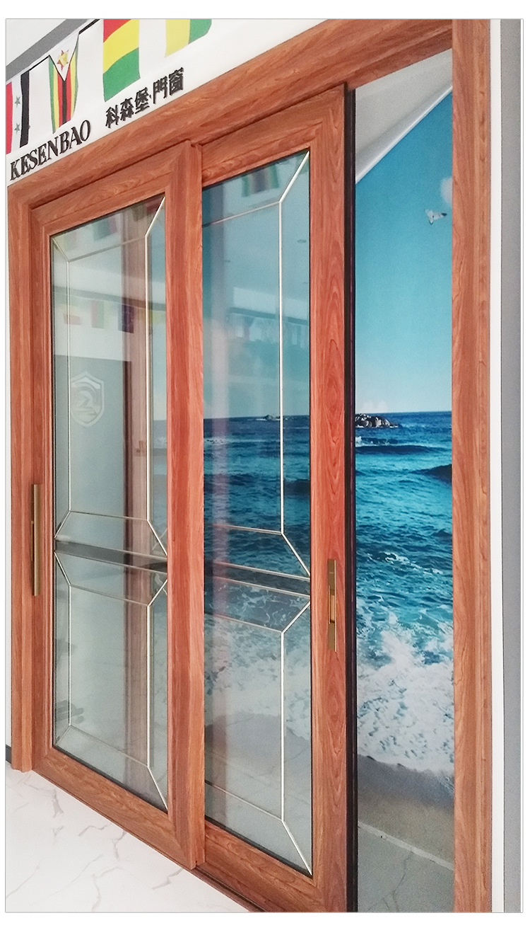 科森堡重型120豪尚铝合金推拉门 落地钢化玻璃门 客厅阳台吊趟门