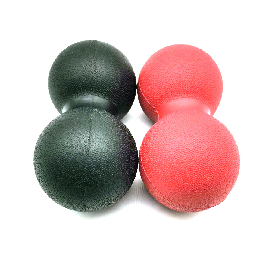 pu发泡自结皮花生按摩球筋膜瑜珈哑铃球健身美体运动练习玩具球