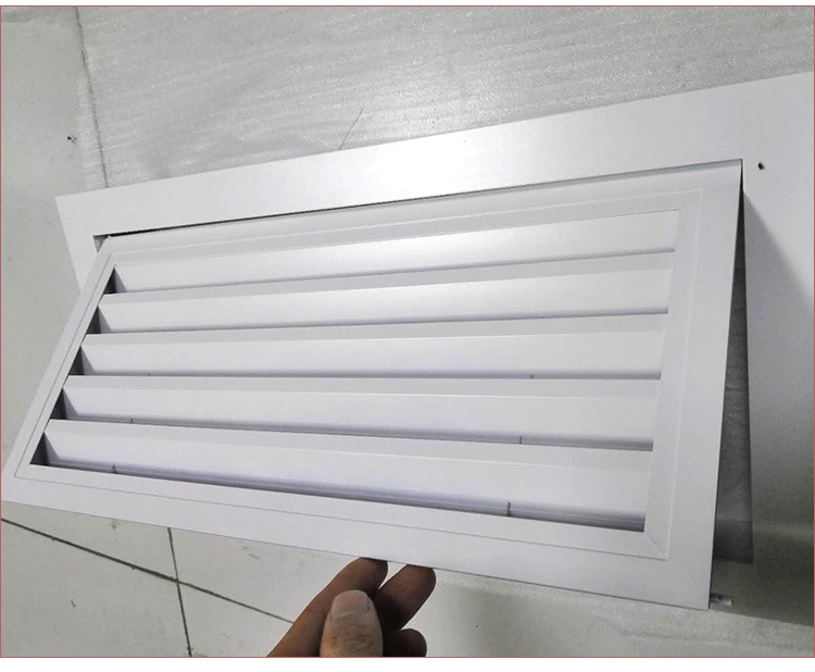 不锈钢风口百叶风口 单层铝合金百叶风进风口 新风系统百叶出风口