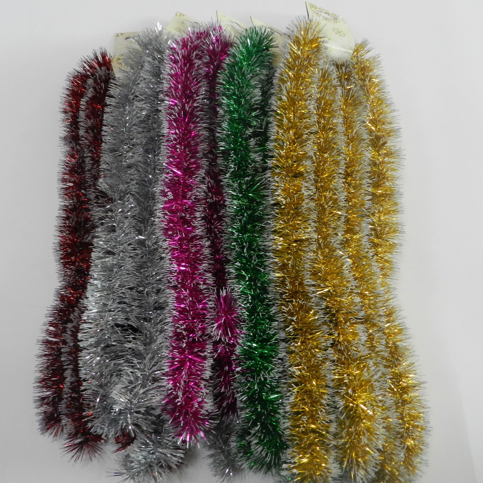 圣诞装饰品圣诞毛条拉花彩条派对生日节日婚房装饰茜草 拉条毛条