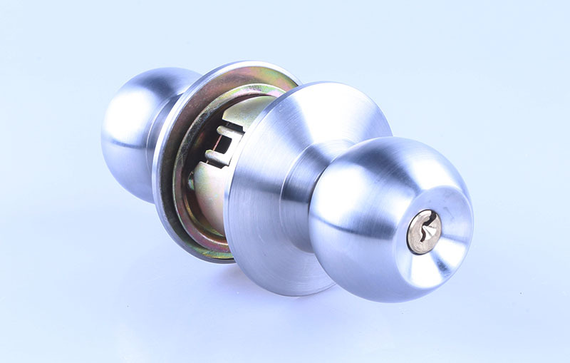 好美优不锈钢球形锁里面自由开外面钥匙开门木门通用型厂家供应