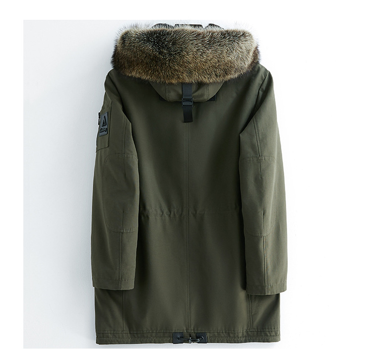 反季派克服男皮草林貂内胆中长款冬季20新款真皮皮衣外套皮毛一体