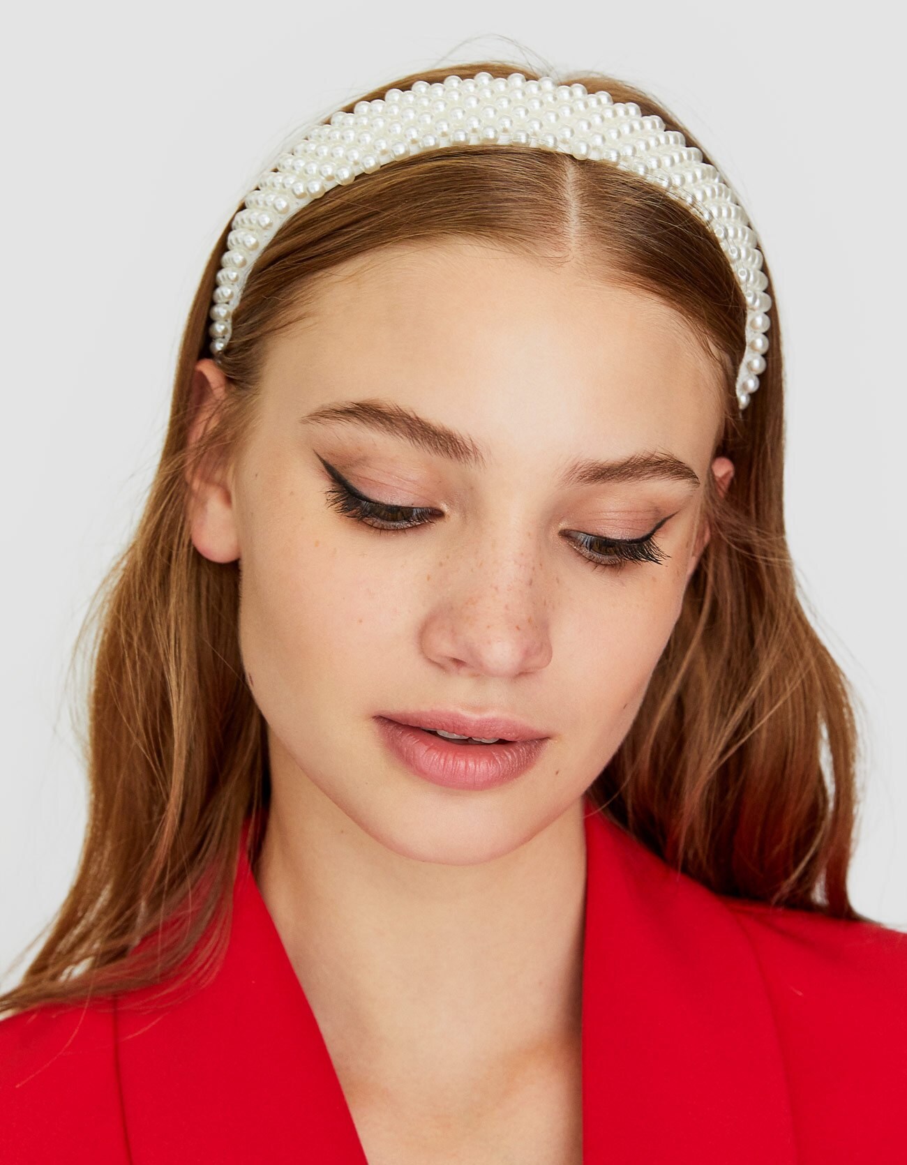 跨境欧美网红发箍女时尚串珠超仙百搭外出发卡头饰防滑珍珠头箍