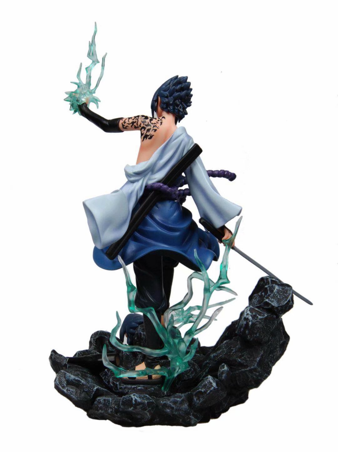 火影忍者 宇智波佐助 gk佐助 可换头 战斗场景盒装公仔手办模型