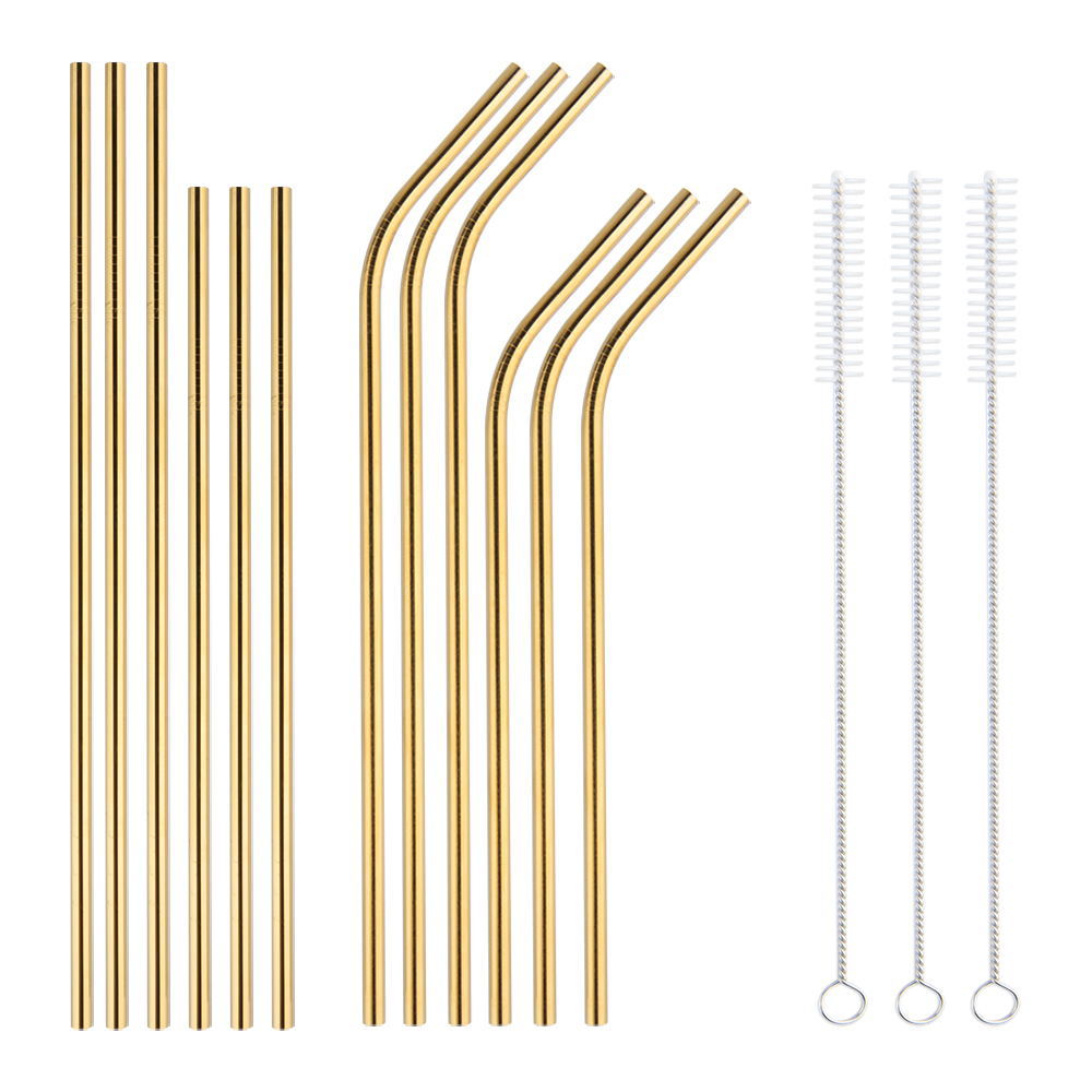 304不锈钢直弯吸管 符合食品级fda认证 便携式网红伸缩金属吸管