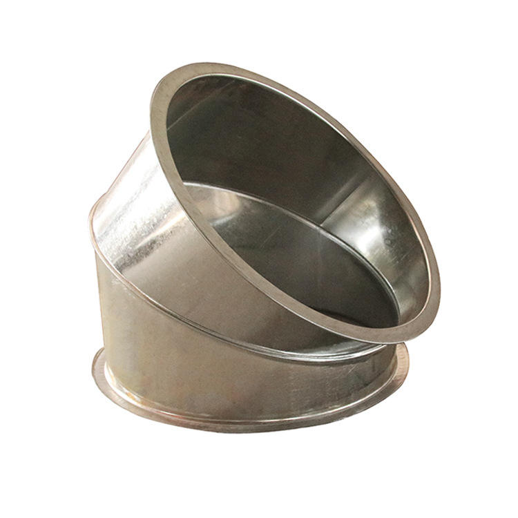 厂家专业生产铁皮圆形弯头90°排烟管道弯头 定制圆形风管弯头