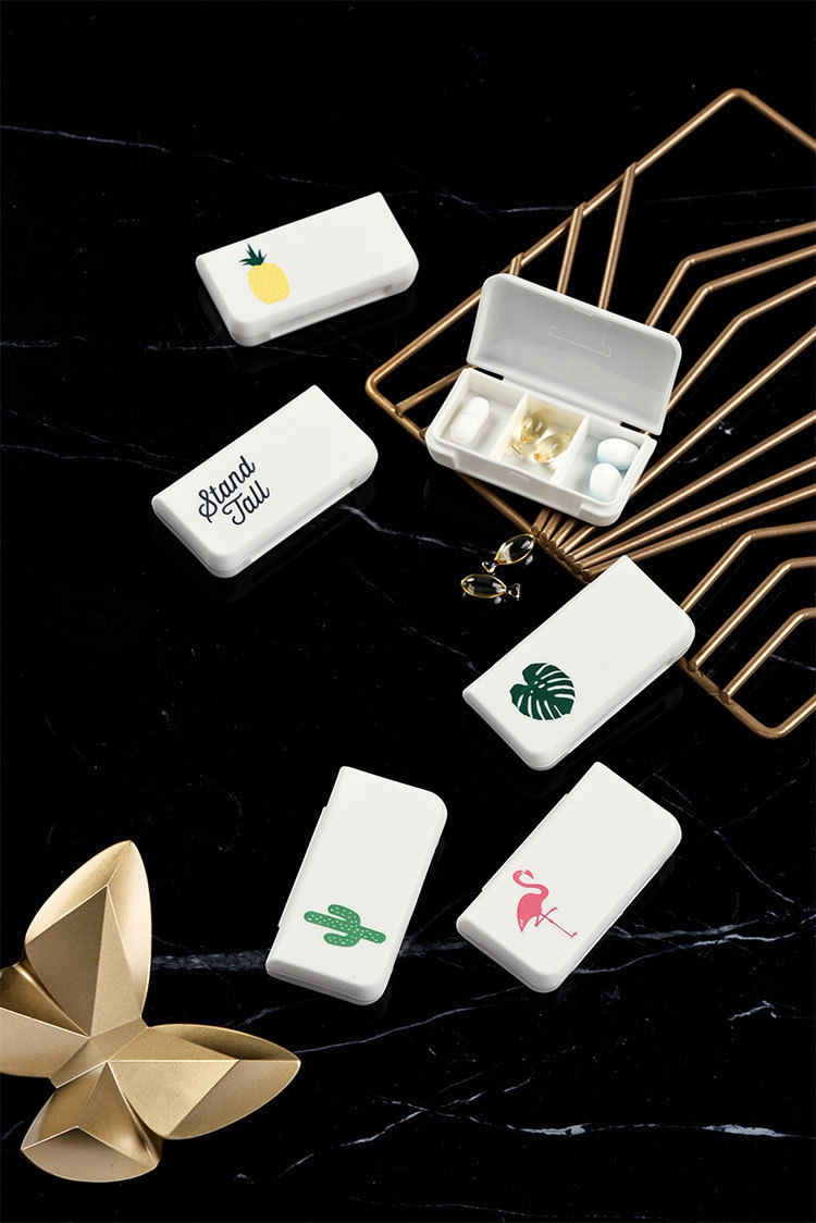 药品盒防水密封便携药片盒迷你防潮儿童胶囊盒随身分装小号小药盒