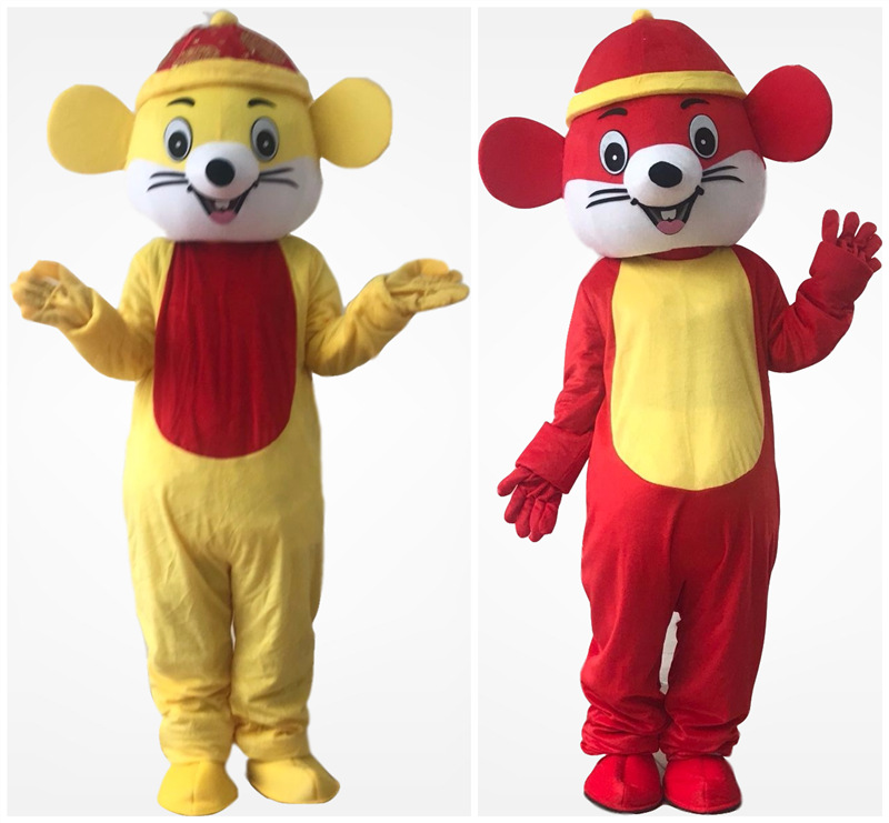 卡通人偶服装十二生肖老鼠玩偶服装道具年会吉祥物头套