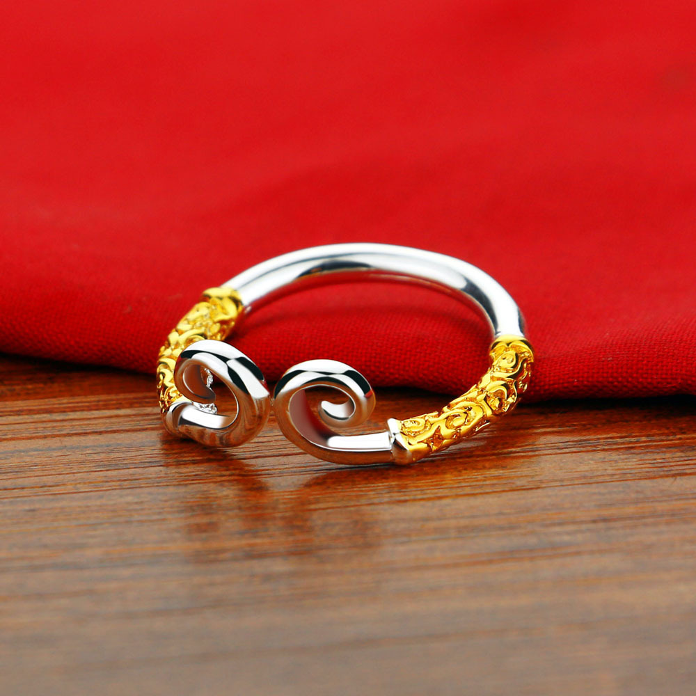 一件代发批发紧箍咒情侣戒指环男女日韩版淘宝 镀s925纯首饰