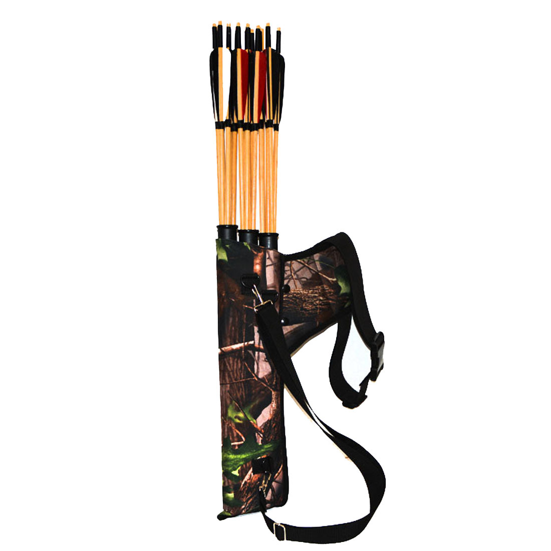 弓箭三管箭袋 箭壶 箭筒可背可挎 箭囊携带方便射箭器材厂家直销