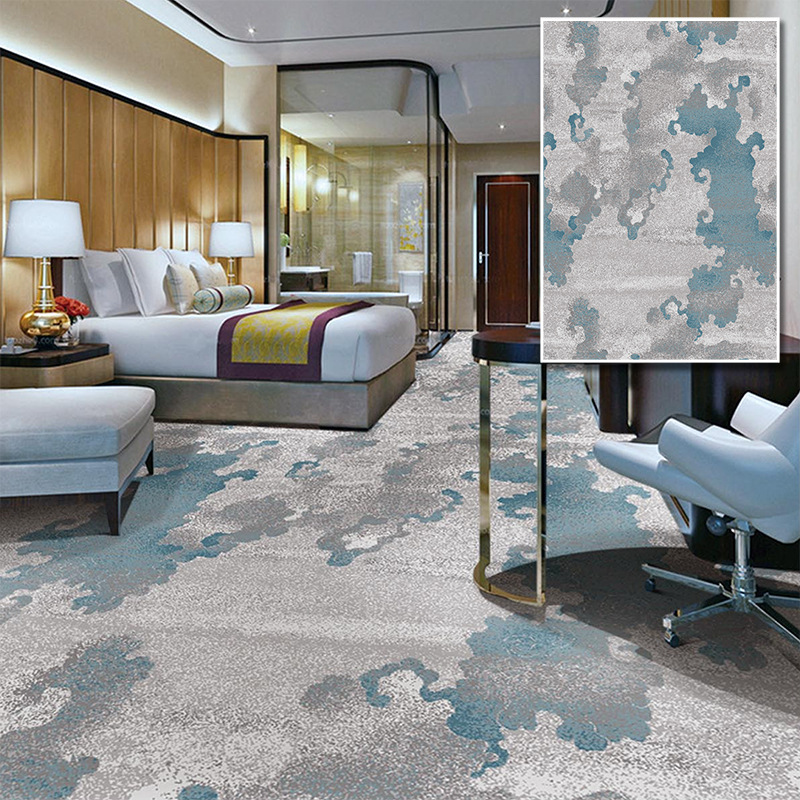 开利地毯蓝色多瑙河系列现代简约流线条商用酒店写字楼会议室地毯